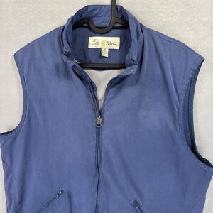 Peter Millar Medium Early 2000s Full Zip Water Resistant Golf Vest Performance